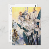 Carte Postale Vintage Pastel Blue Faires (Devant / Derrière)