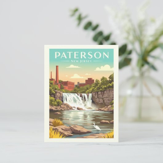 Carte Postale Vintage Paterson New Jersey (Debout devant)