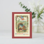 Carte postale vintage Patriotique Thanksgiving (Debout devant)