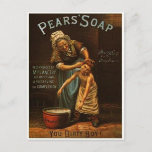 Carte postale vintage Pears Soap