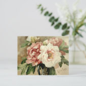 Carte Postale Vintage Peonies (Debout devant)