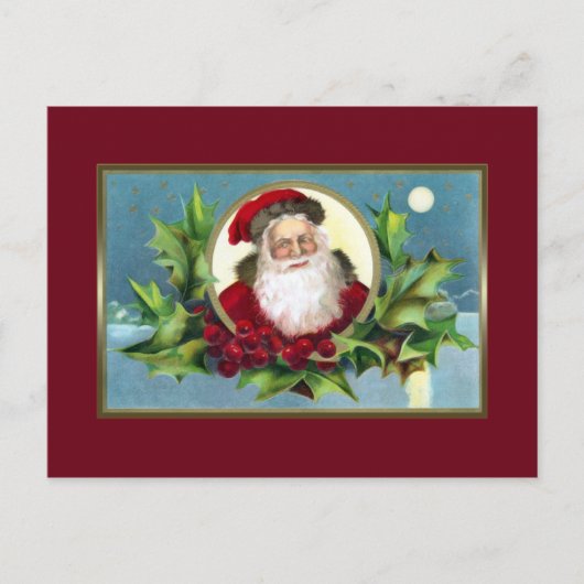 Carte postale vintage Père Noël Christmas (Devant)