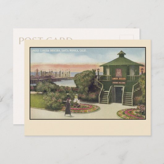 Carte Postale vintage Père Noël Monica Camera Obsc (Devant / Derrière)