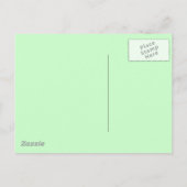 Carte postale Vintage Père Noël & Poinsettias (Dos)