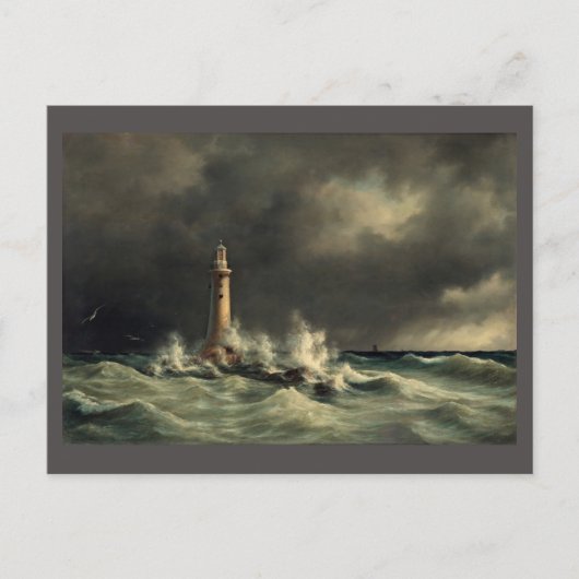 Carte postale vintage, phare (Devant)