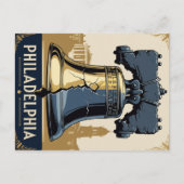 Carte Postale Vintage Philadelphie Liberty Bell Historique (Devant)