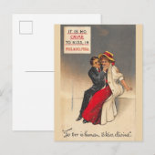 Carte Postale Vintage Philadelphie Pennsylvanie Kiss (Devant / Derrière)