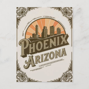 Carte Postale Vintage Phoenix Arizona