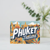 Carte Postale Vintage Phuket, Thaïlande (Debout devant)
