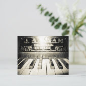 Carte Postale Vintage piano (Debout devant)