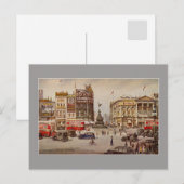 Carte Postale Vintage Piccadilly Circus Londres (Devant / Derrière)