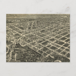 Carte Postale Vintage Pictorial Map of Rocky Mount