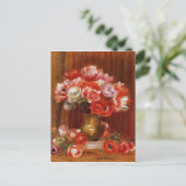 Carte Postale Vintage Pierre-Auguste Renoir Anemones (Debout devant)