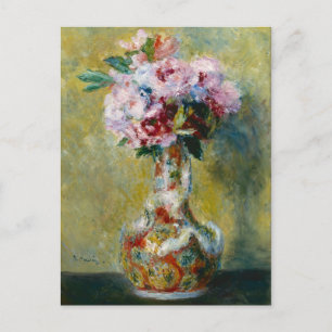Carte Postale Vintage Pierre Auguste Renoir Bouquet dans un Vase