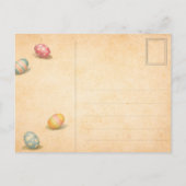 Carte Postale Vintage Pin-Up Easter Egg Postcard (Dos)