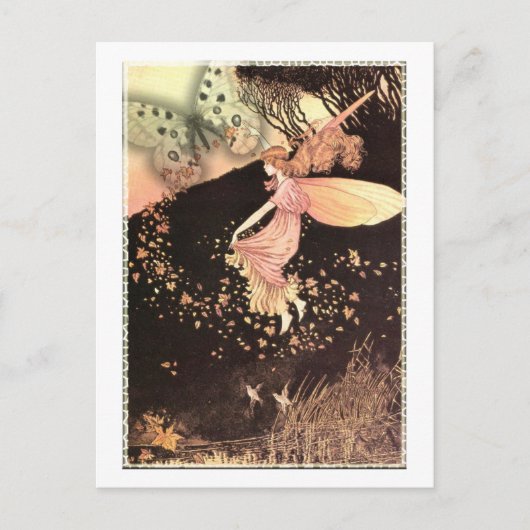 Carte postale vintage Pink Dreams Fairy (Devant)