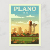 Carte Postale Vintage Plano Texas (Devant)