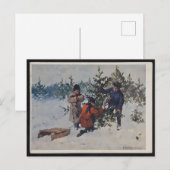 Carte Postale Vintage Poland Christmas (Devant / Derrière)