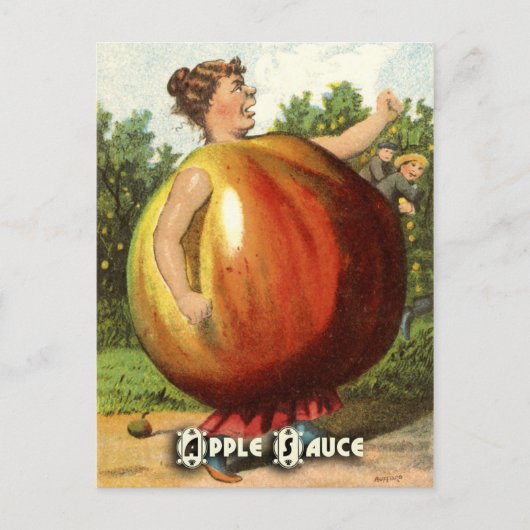 Carte postale vintage : Pomme (Devant)