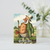 Carte postale vintage : Pomme de terre (Debout devant)