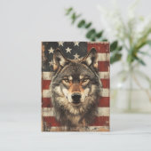 Carte Postale Vintage Portrait Wolf (Debout devant)