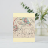 Carte Postale Vintage Pour Accueillir Le Bébé (Debout devant)