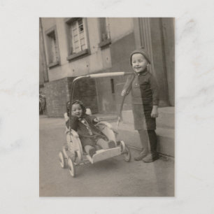 Carte postale vintage pour enfants