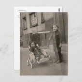 Carte postale vintage pour enfants (Devant / Derrière)