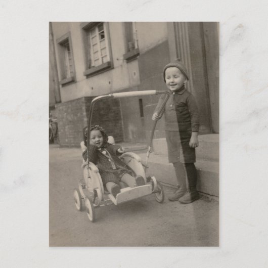 Carte postale vintage pour enfants (Devant)