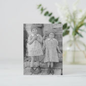 Carte postale vintage pour enfants (Debout devant)