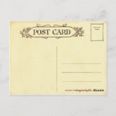 Carte postale vintage pour hommes (Dos)