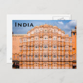 Carte postale vintage pour le tourisme en Inde (Devant / Derrière)