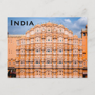 Carte postale vintage pour le tourisme en Inde