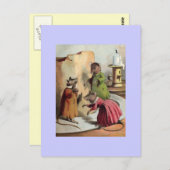 Carte postale vintage pour vêtements (Devant / Derrière)