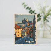 Carte postale vintage Prague Castle (Debout devant)