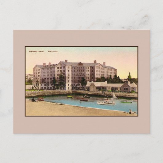 Carte Postale Vintage Princess Hotel Bermudes (Devant)