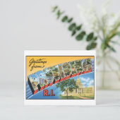 Carte postale vintage Providence, RI (Debout devant)