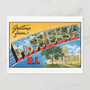 Carte postale vintage Providence, RI