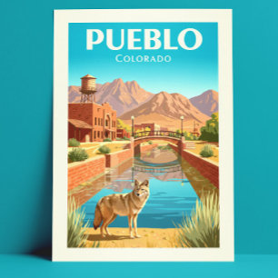Carte Postale Vintage Pueblo Colorado