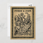 Carte Postale Vintage Punch et Judy (Devant / Derrière)