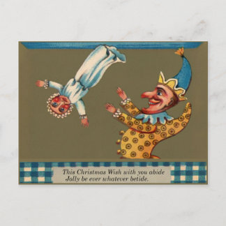 Carte Postale Vintage Punch et Judy Christmas