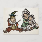 Carte postale vintage Punch et Judy et Baby (Devant)