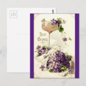 Carte postale Vintage Purple Meilleurs Voeux (Devant / Derrière)