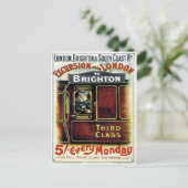 Carte Postale Vintage Rail Excursion Advertising (Debout devant)