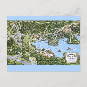 Carte Postale Vintage Rainbow Springs Floride