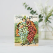 Carte postale vintage : Raisins (Debout devant)