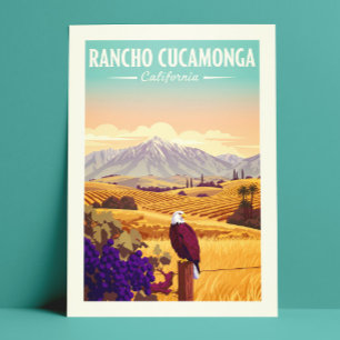 Carte Postale Vintage Rancho Cucamonga Californie