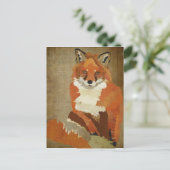 Carte postale Vintage Red Fox (Debout devant)