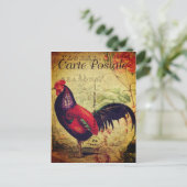 Carte postale vintage Red Roster (Debout devant)