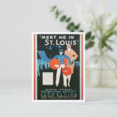 Carte Postale Vintage Rencontrez-Moi À St.Louis (Debout devant)